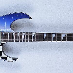 Ibanez USA Custom Graphic UCGR10 Ice World (1991) by Dan Lawrence