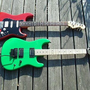 Charvel + Strat