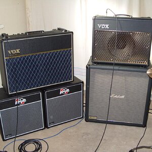 Vox AD 120 VT & 2x Blackheart BH112, Vox 50 VT & Marshall AVT 412 B Box