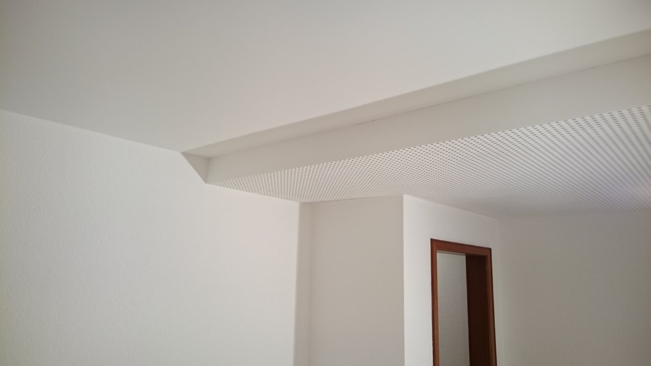 Abgehängte Decke fertig