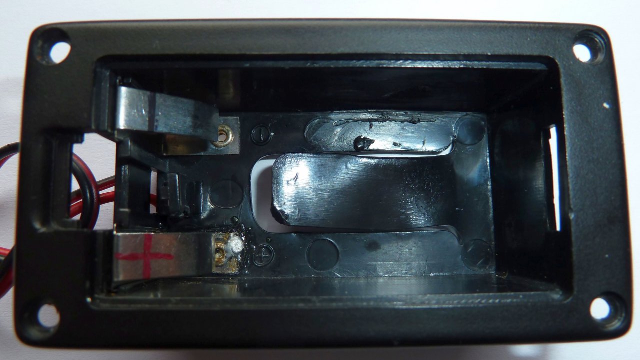 Batteriefach der modifizierten Carlo Giordano EV-201