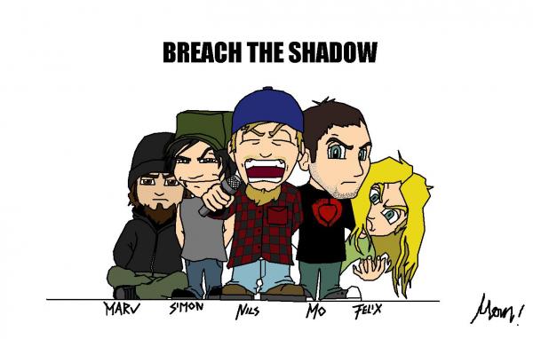 breach the shadow!meine band im comicstyle!(selfmade)