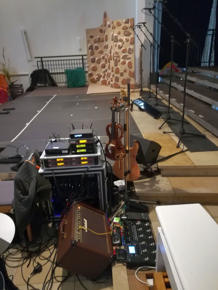 Bühnensetup Kindermusical Paulus