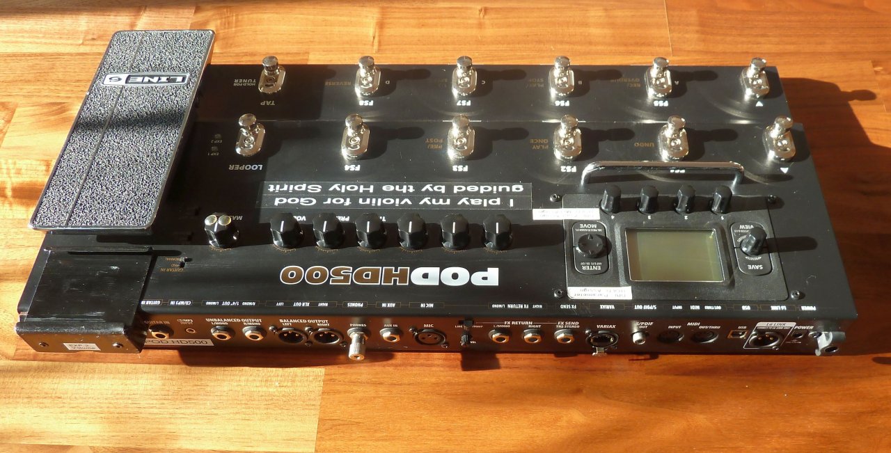 DIY-Halter für AirTurn BT-105 auf POD HD500