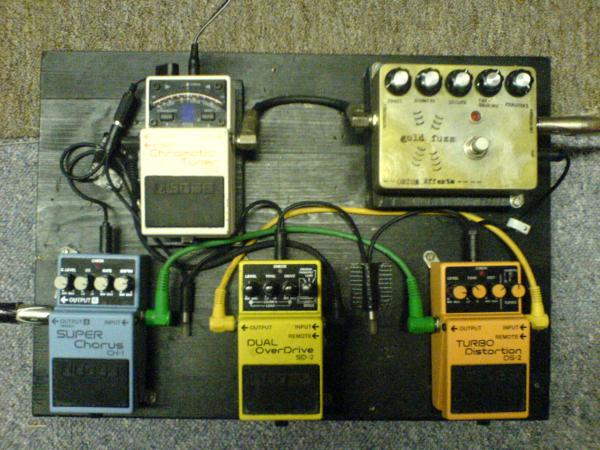 Effektboard4 - Goldfuzz > Tuner > SD2 > DS2 > CH1