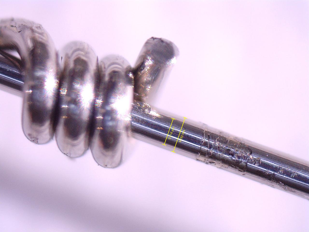 Elixir Optiweb 011 unter dem Mikroskop