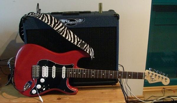 Fender Strat mit Traynor Amp