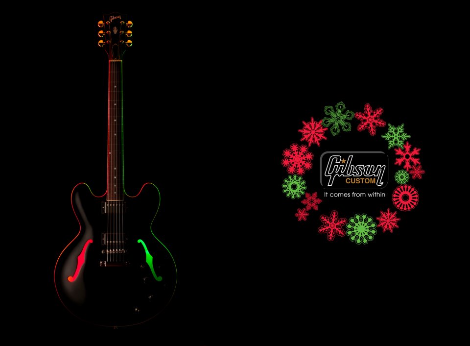 GIBSON CUSTOM   Merry Christmas