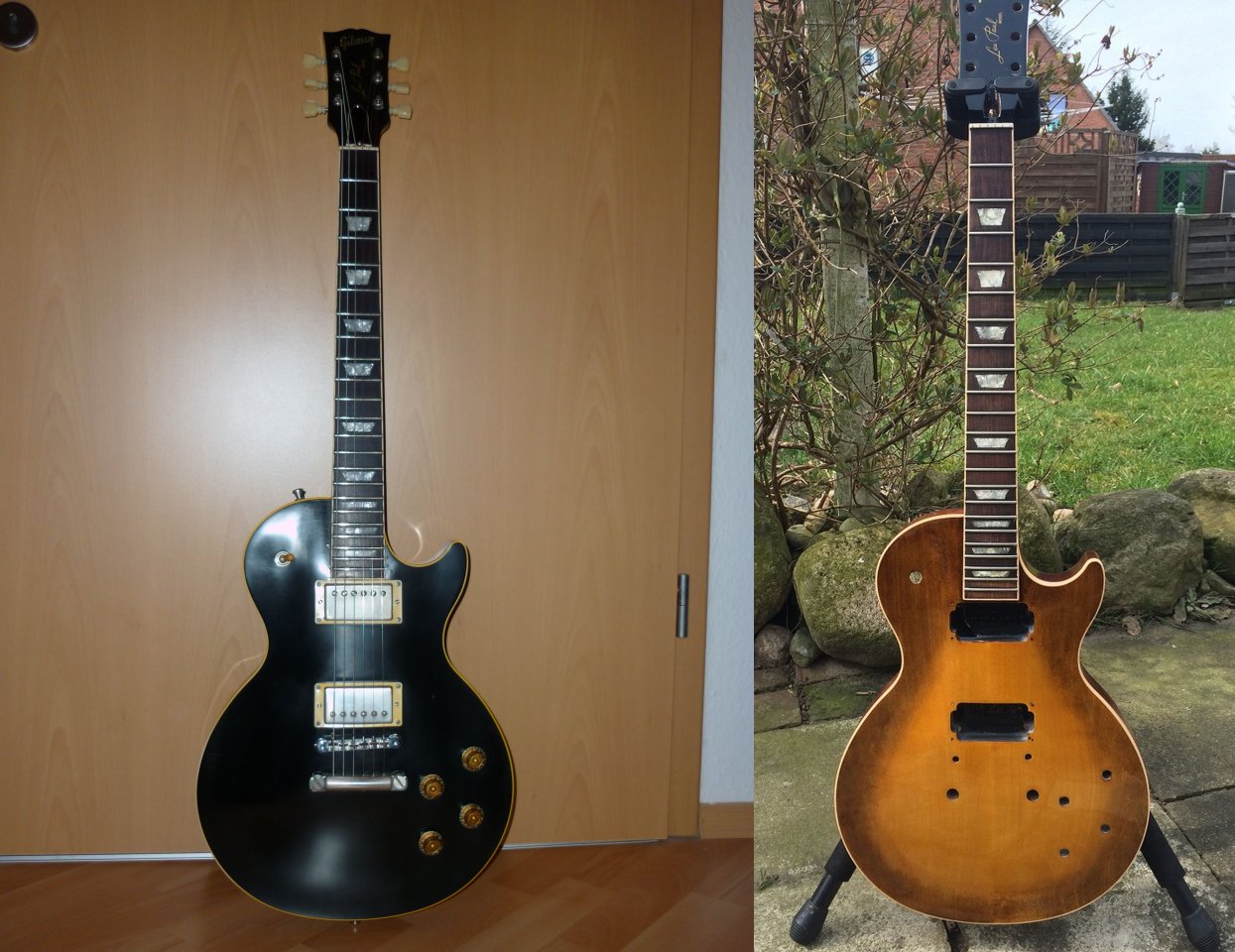 Gibson Les Paul Standard Black/Honey Sunburst