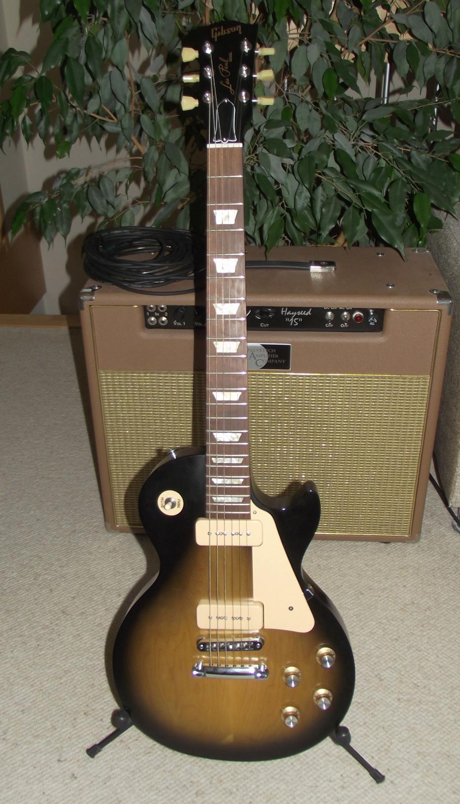 Gibson USA Les Paul 60's Tribute P90, mein extrem preisgünstiger Einstieg in Gibsons und P90 PU's. 129711514