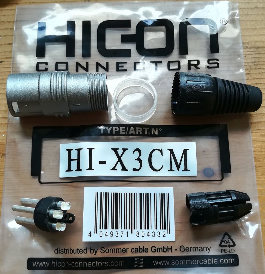 Hicon - Hi-X3CM XLR-Stecker