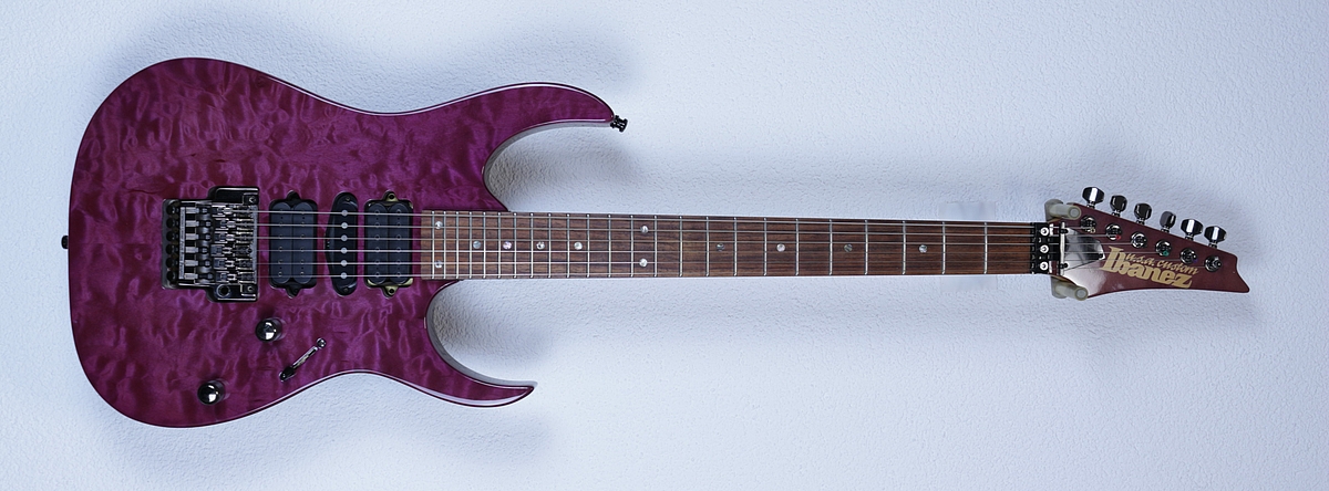 Ibanez USA Custom Exotic Wood UCEWQMTP Transparent Purple (1992)