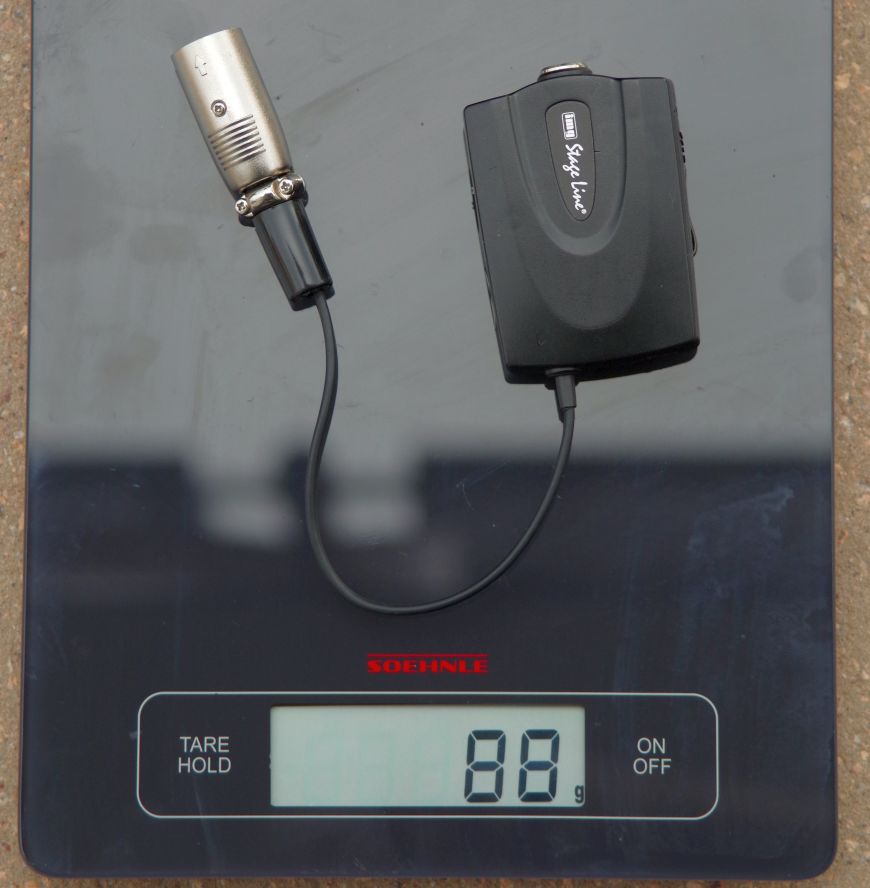 img-StageLine-Phantom-Speiseadapter EMA-40 auf Waage