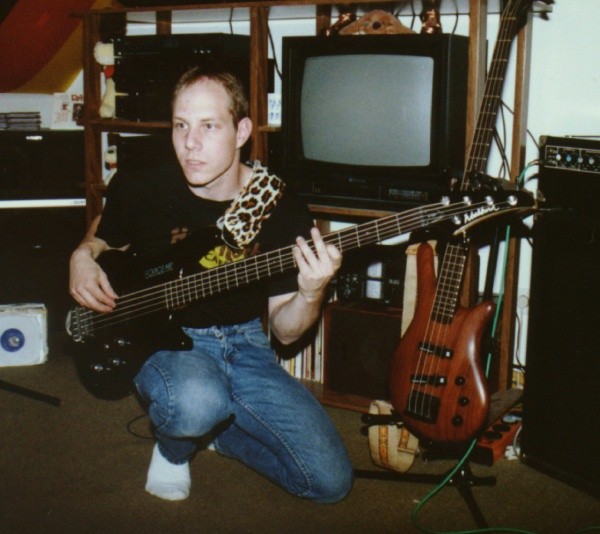 Joe & his Bass's (Washburn V (Used on Cranbournechase Album) & 1987 Warwick JD ThumbBass) 1989 Kruekeberg HO DE