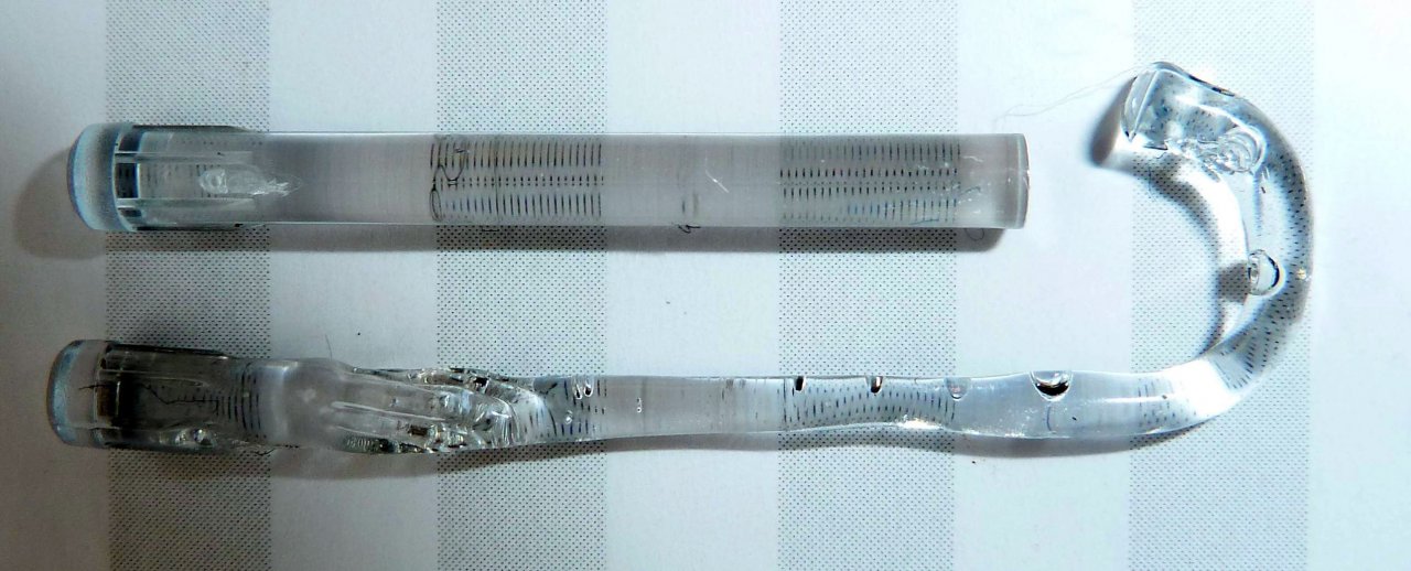Lichtleitstab für Carlo Giordano EV-201 - Original und modifiziert