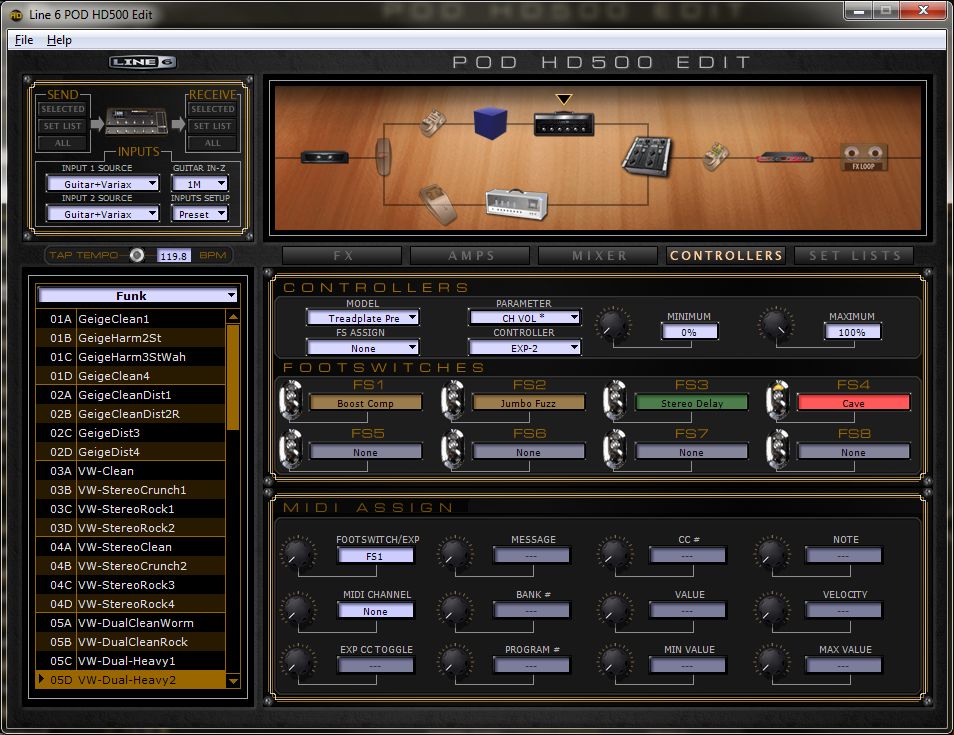 line6 HD500: Dual-Heavy2_Controllers