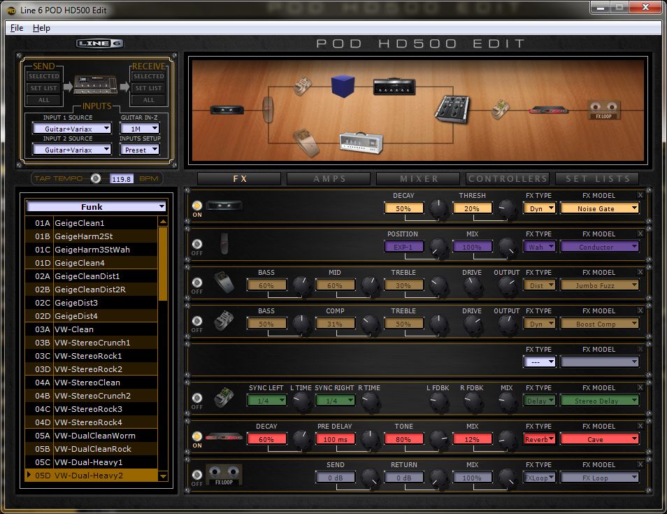 line6 HD500: Dual-Heavy2_FX