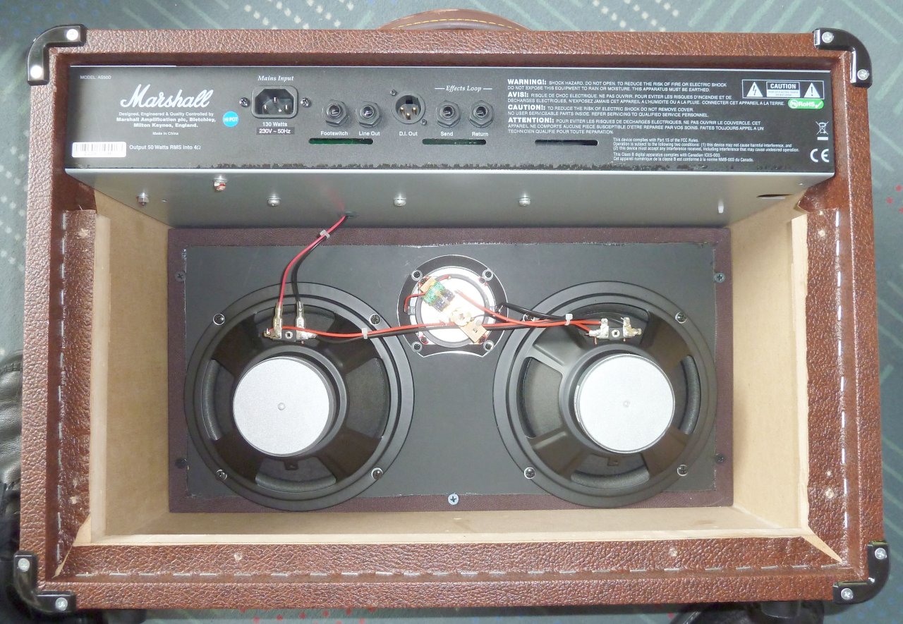 Marshall AS50D geöffnet