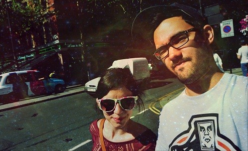 Mein Freund und ich in London