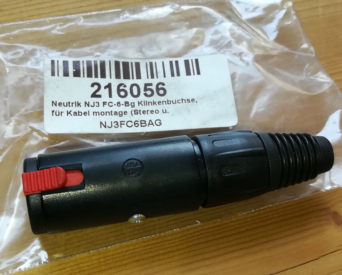 Neutrik NJ3 FC-6 Kopfhörer-Klinkenbuchse