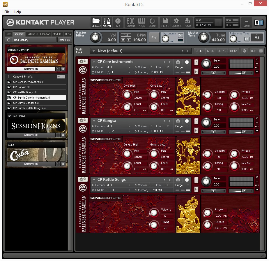 NI Balinese Gamelan