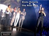 Nisha und ich on stage