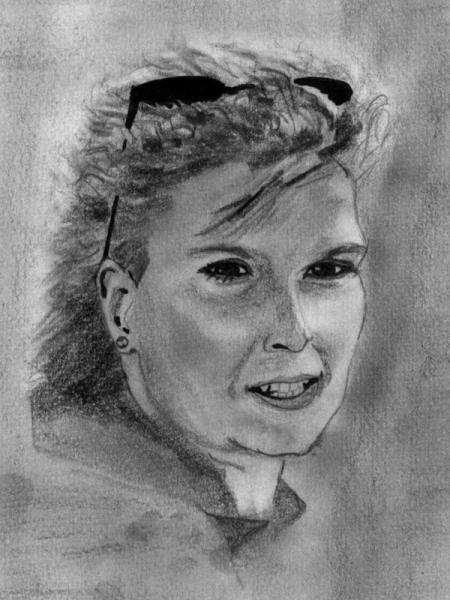 Portrait
Bleistift, schwarzer Filzstift
Datum: 10.6.1992