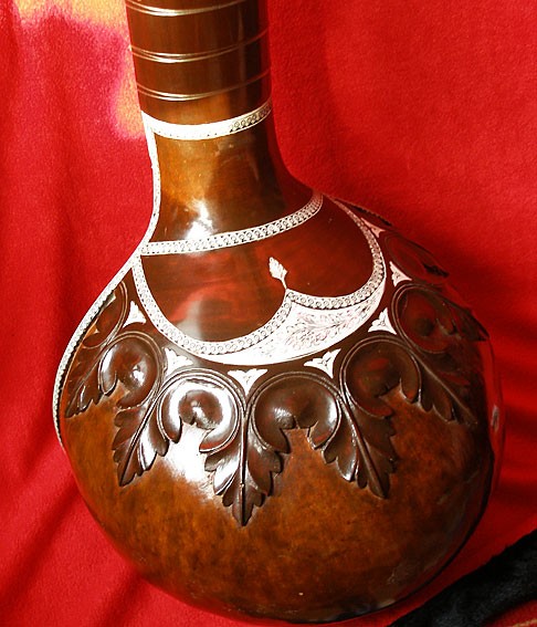 Rückseite der Drachensitar