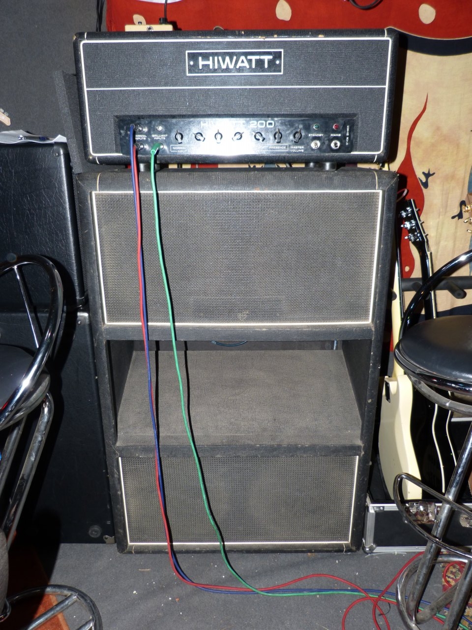 Sunn Sonaro - Mitspieler Hiwatt 200 und Hiwatt 4X12er-hab-Erbarmen-Box