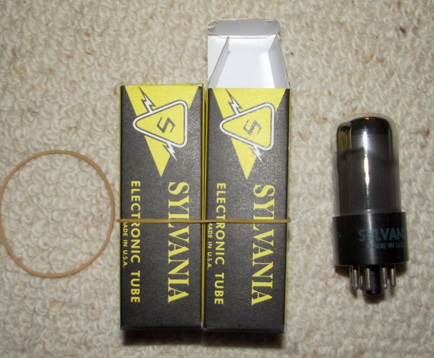 Sylvania 6V6 NOS, gibts derzeit noch "verhältnismässig" günstig.