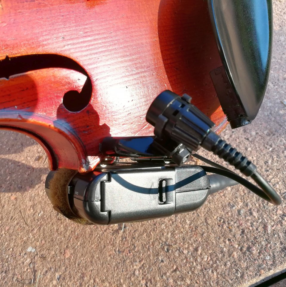 TBP06-per Klettband an Geigenmikrofonklemme