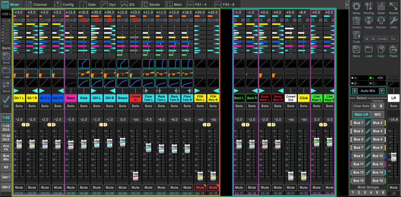 X32-Edit Inputs