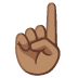 Finger zeigt nach oben: mittlerer Hautton :point_up_tone3: ☝🏽